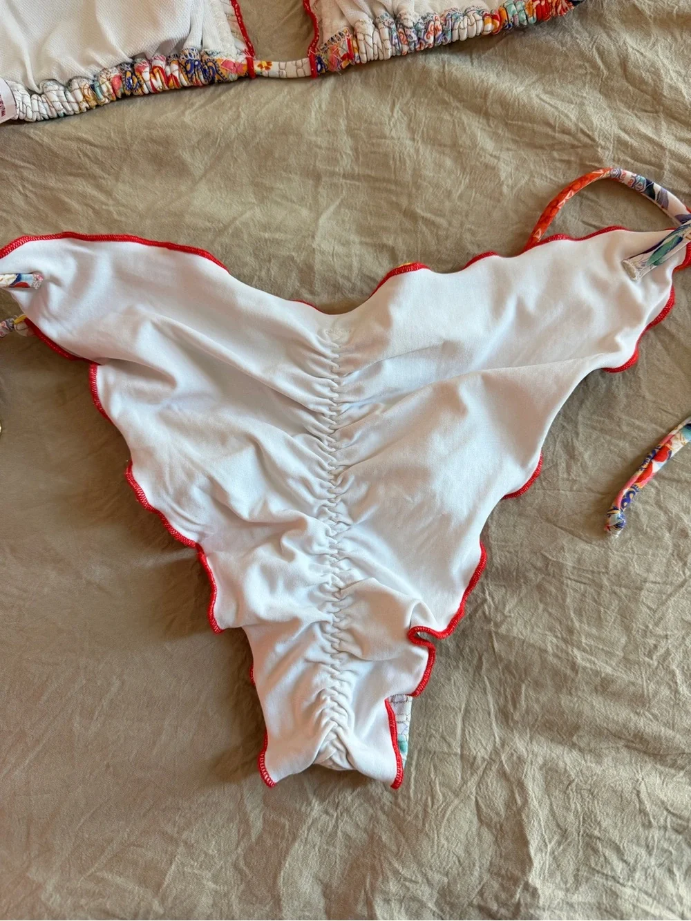 Luli Fama Floral Multicolor Triangle Bikini - Picture 10 of 12